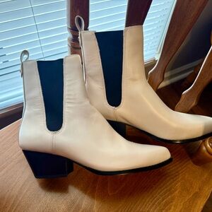 MICHAEL Michael Kors Cream and Black Ankle Booties